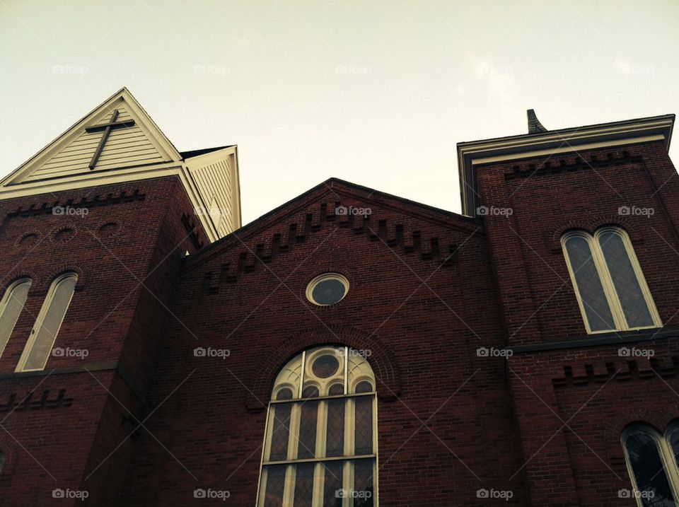 Old brick church building 
