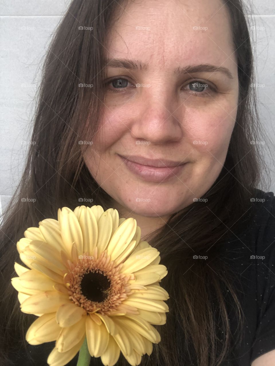 Woman the color of spring.