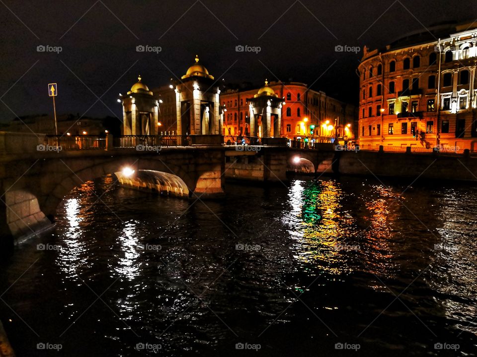 Night street. St. Petersburg