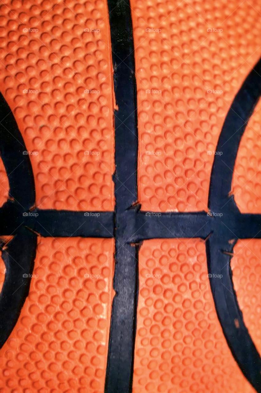 Basketball closeup 