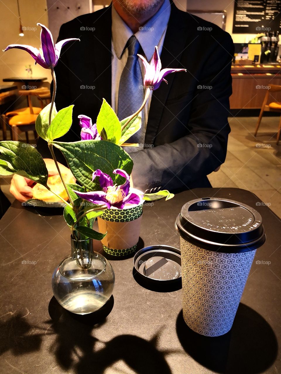 Coffee with a gentleman.