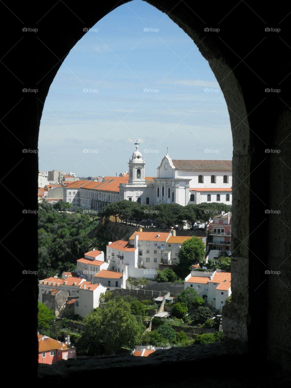 View of Lisbon from a window