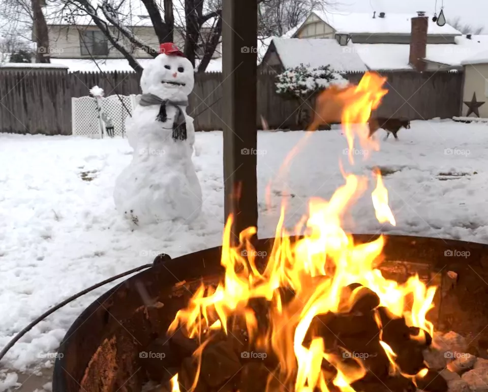 Winter grilling 
