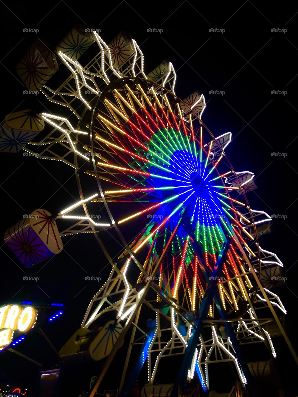 Amusement park at night! 