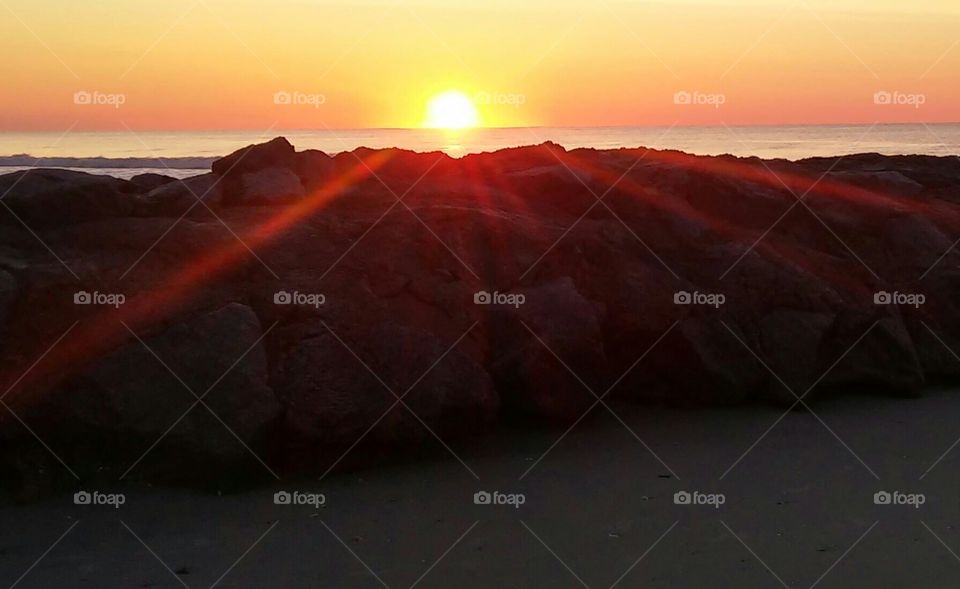 sunrise over Pawleys Island