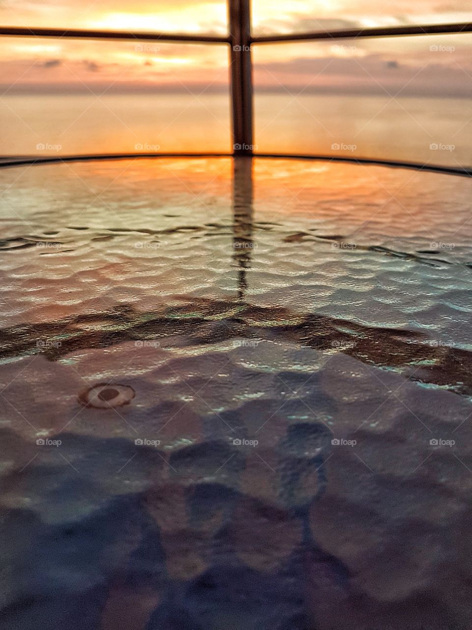 Sunrise reflected