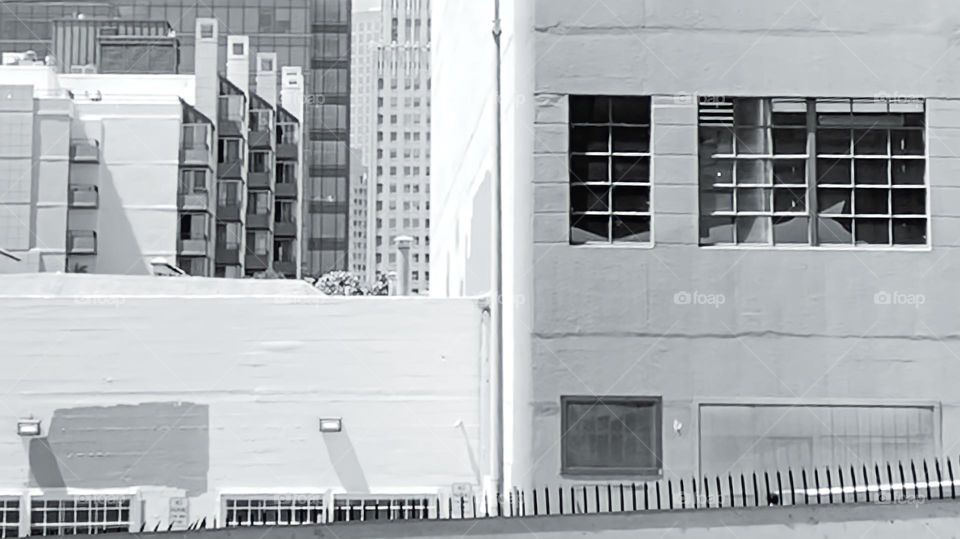 Side view on freeway 