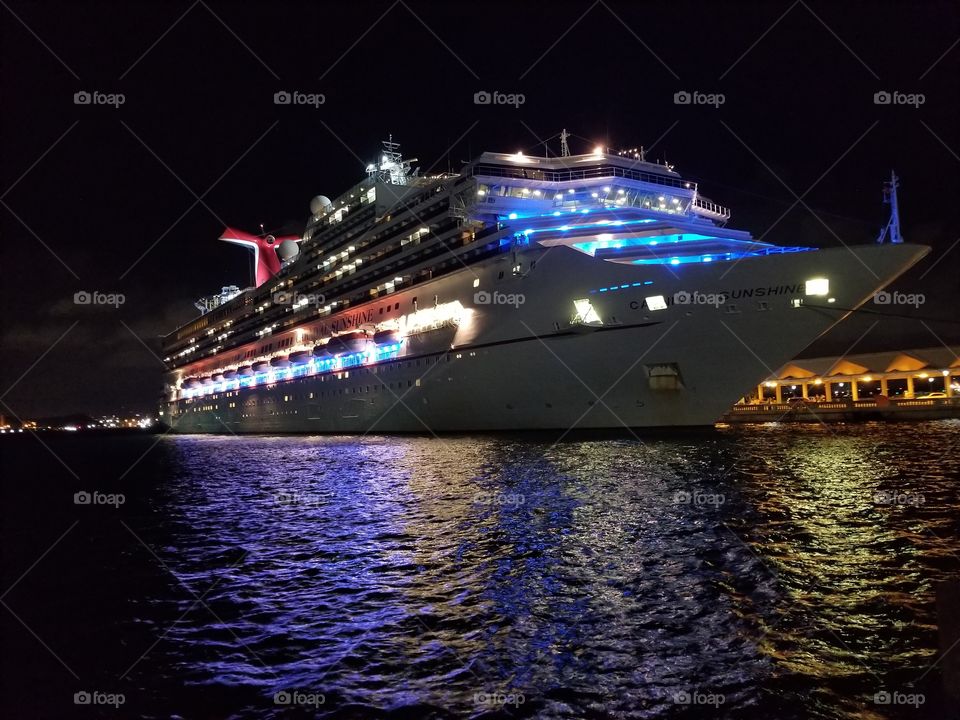 The Carnival cruise ship  sunshine