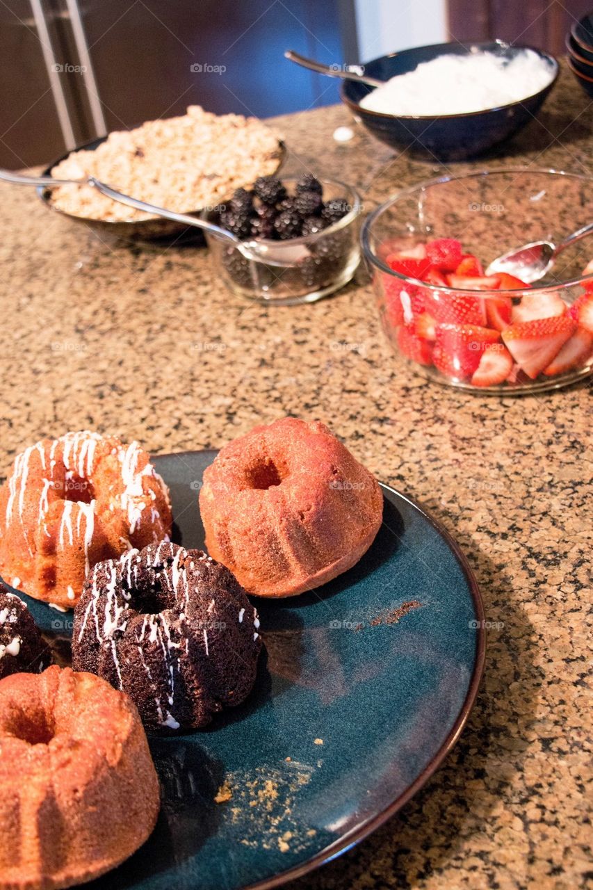 Fancy breakfast spread