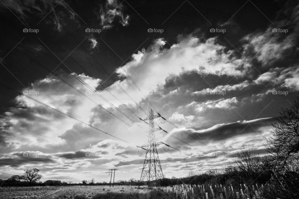 Pylon. Electricity