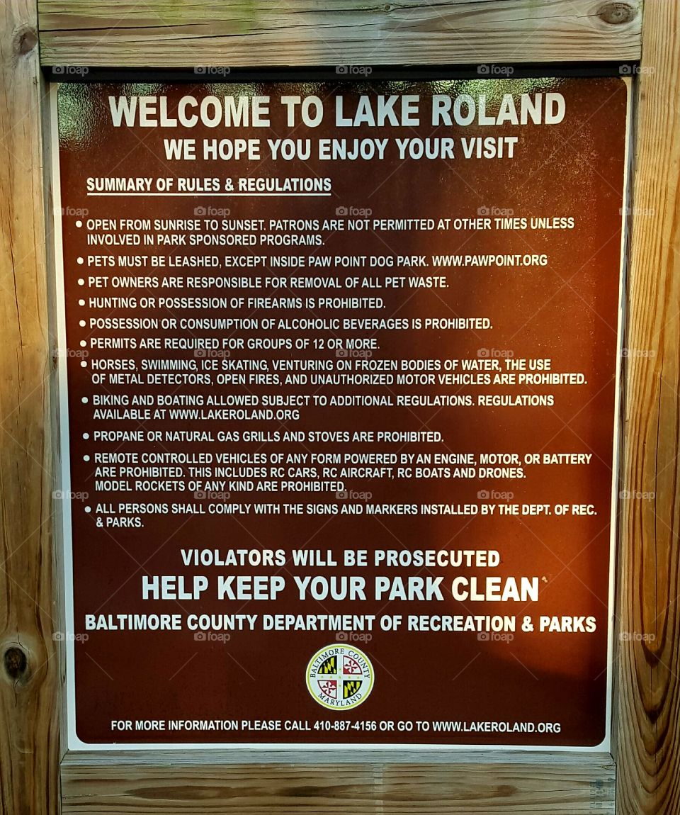 Help keep your park clean