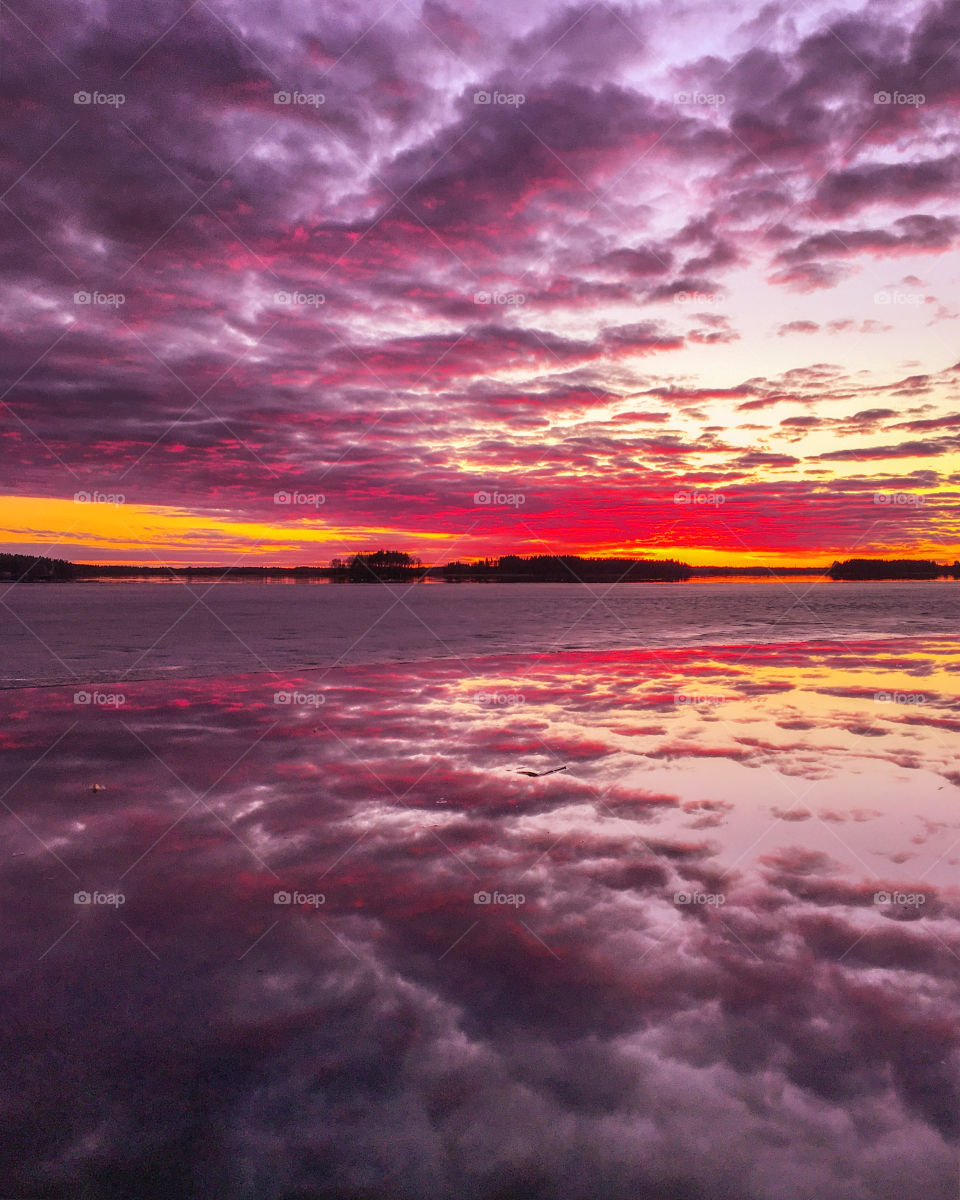 Colorful sunset