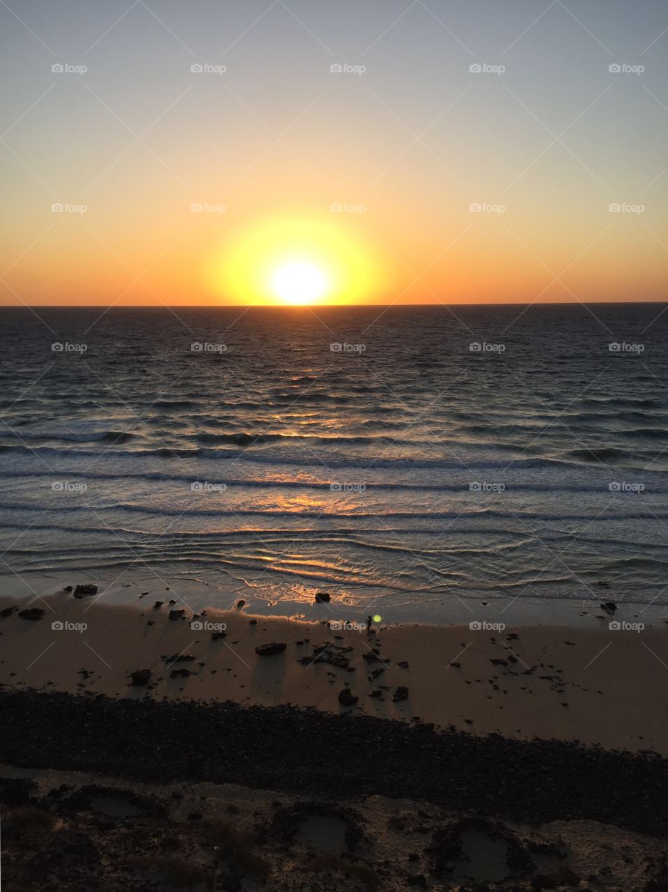 Sunrise over the sea