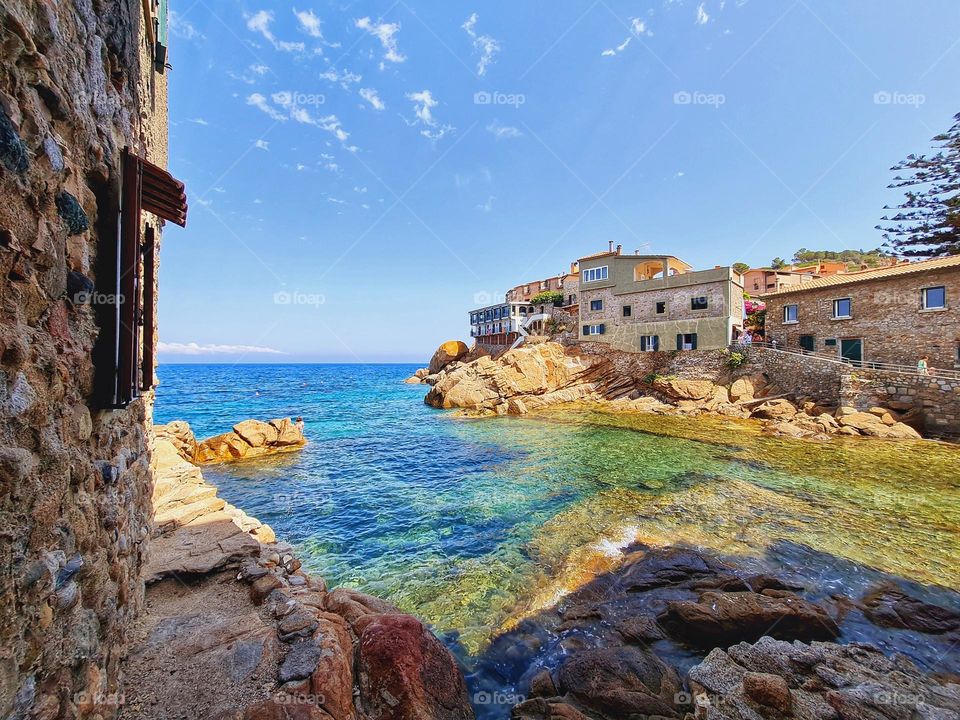 wonderful glimpse of the island of Giglio in Tuscany