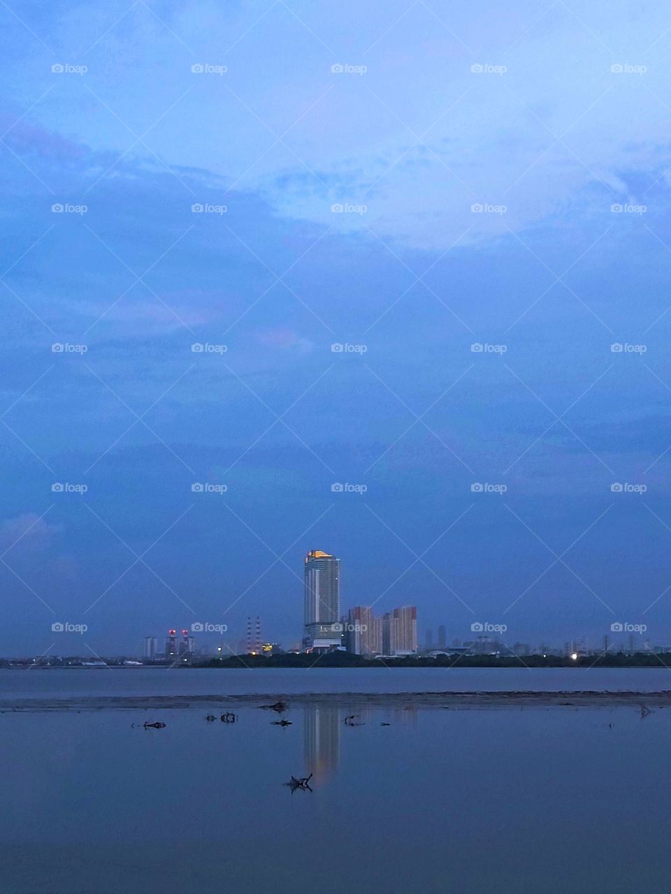 building on the beach