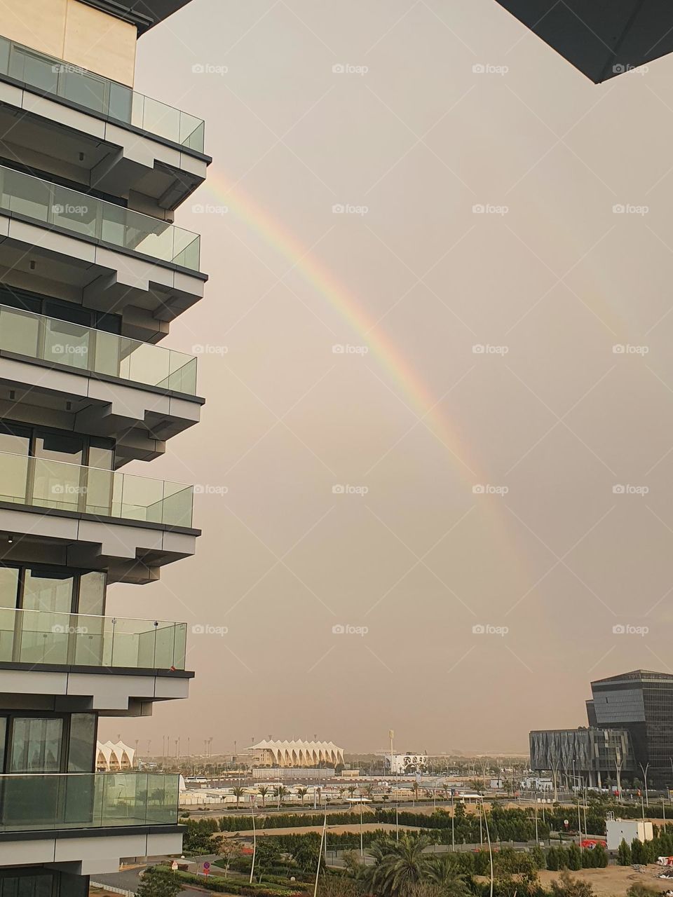 Rainbow on Abu Dhabi