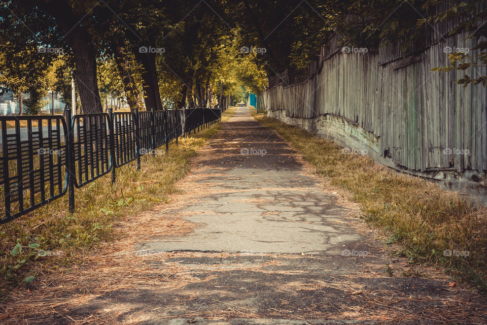 An alley in russian city