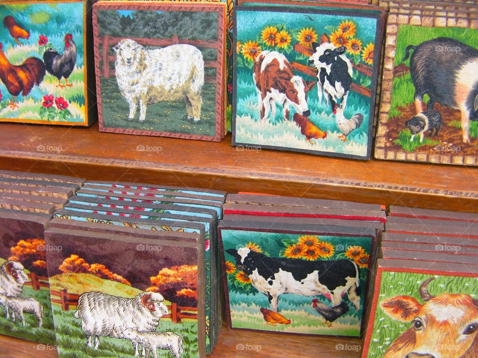 paintings place cows sheep by kshapley