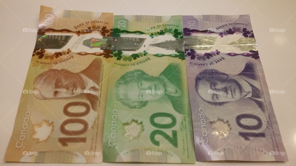 Canadian dollars