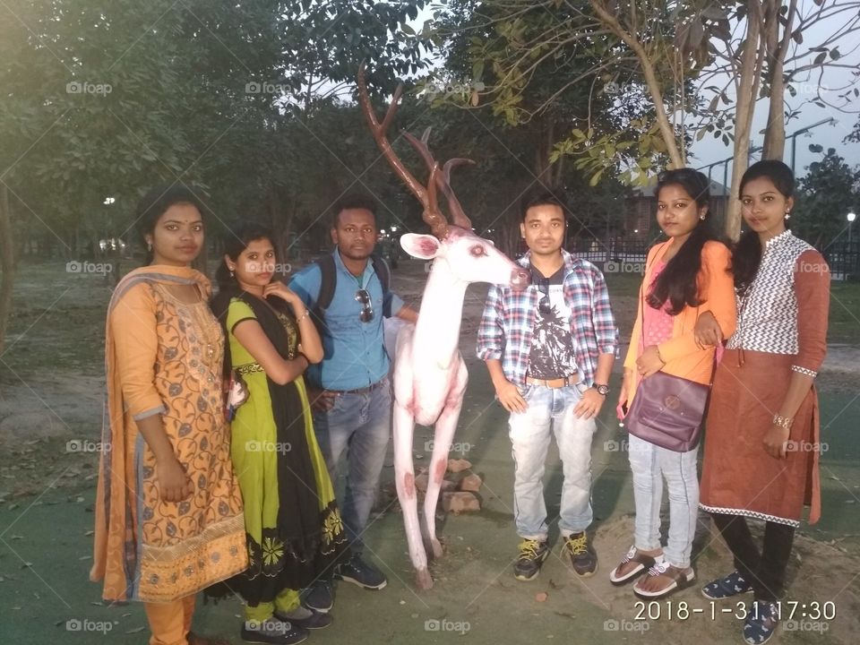 we are happy and enjoyed at Eco park group photo