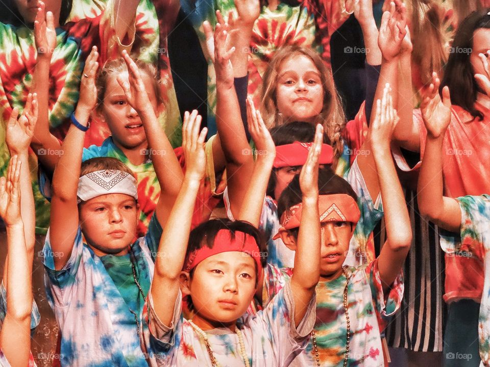 Children Dancing In Theater