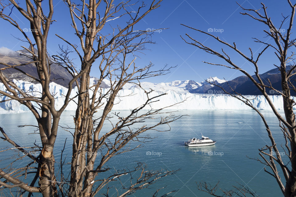 Perito Moreno Glacier near El Calafate in Argentina.