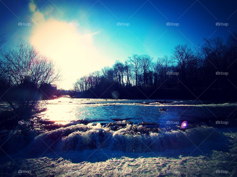 Just before the Bridal Veil Falls in Niagara