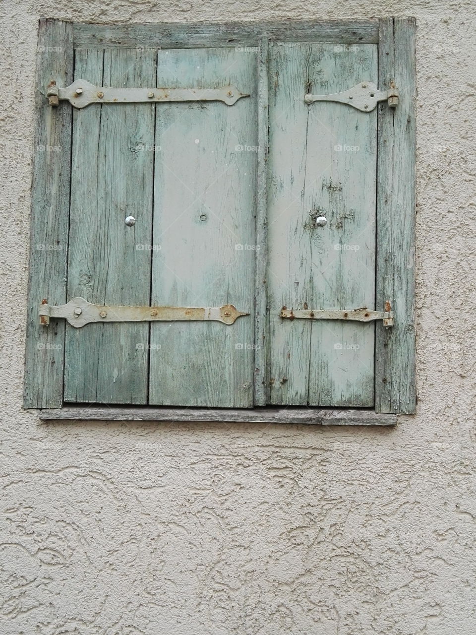 verry old vintage window shutter