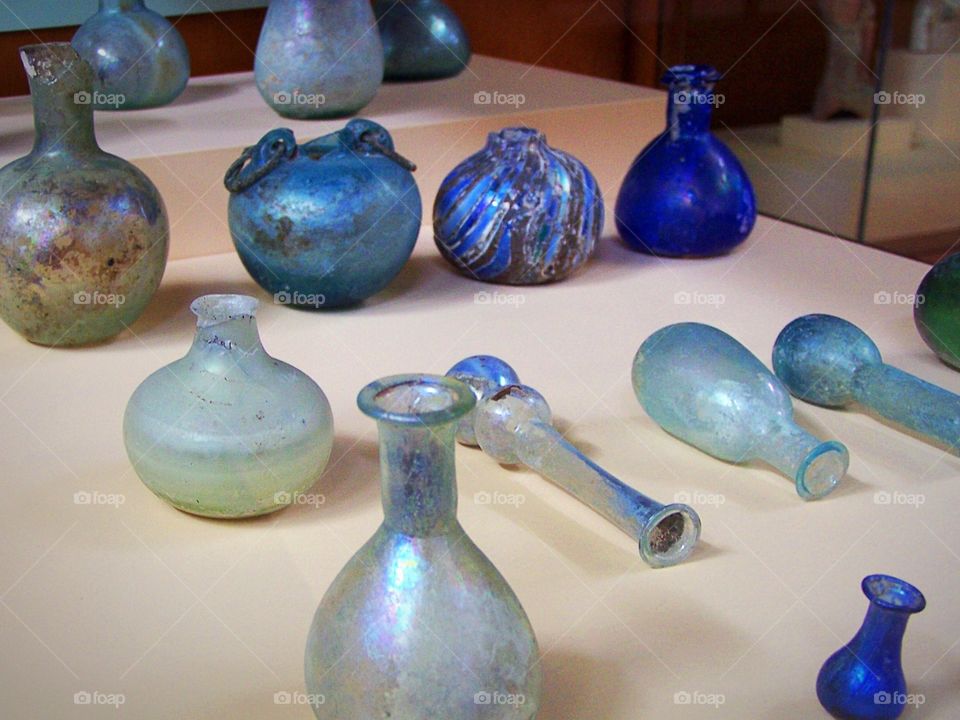 Artwork excavated from Troy in Turkey in Museum of Troy in Cannakale, Turkey