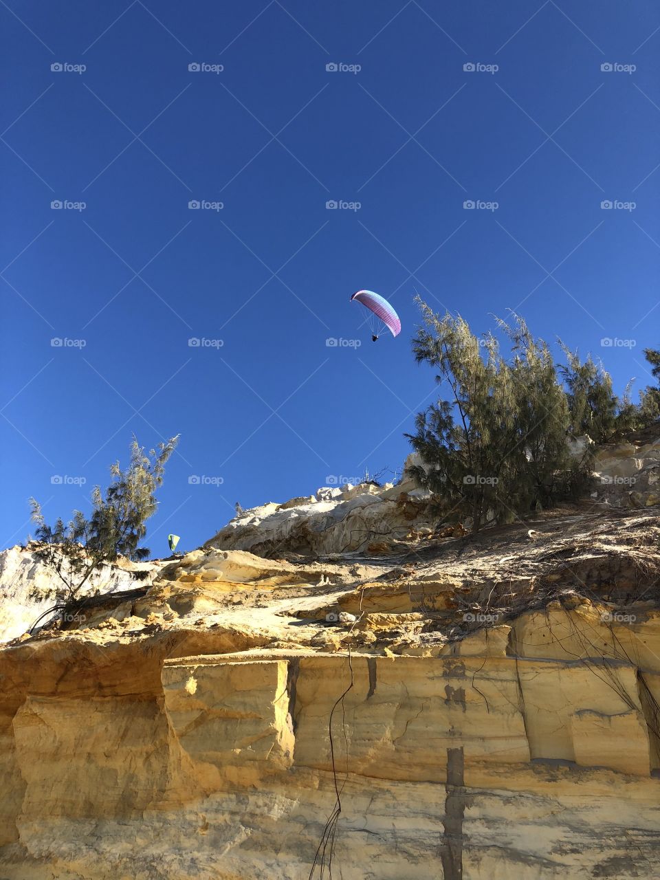 Sandstone cliff facing