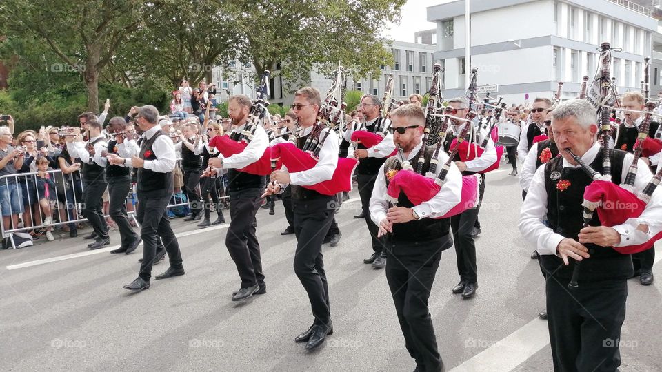 Musicians at the Festival Interceltique de Lorient