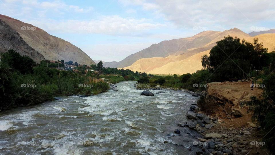 River Canete ,Ica,Perú