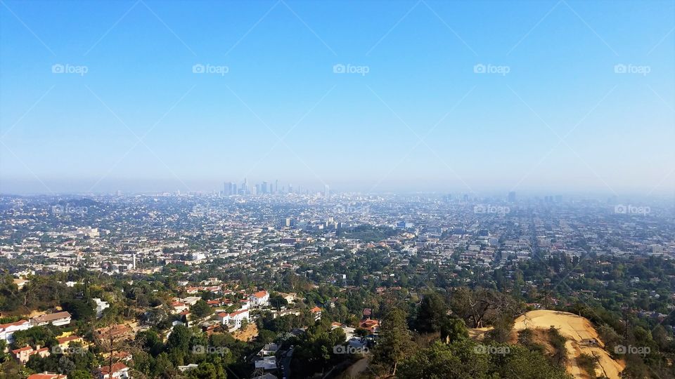 Views of Los Angeles cityscape