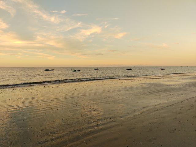 fim de tarde na praia