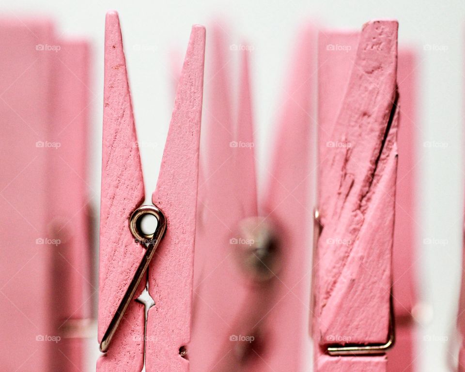 Pink clothes peg