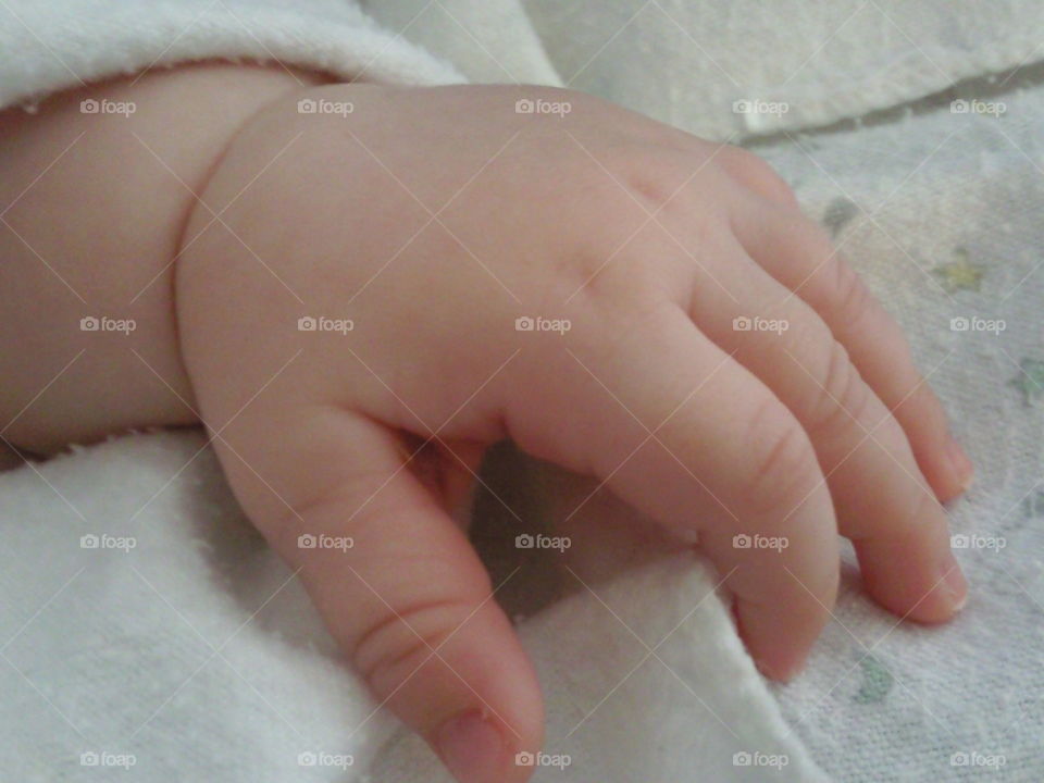 infant hand. infant hand