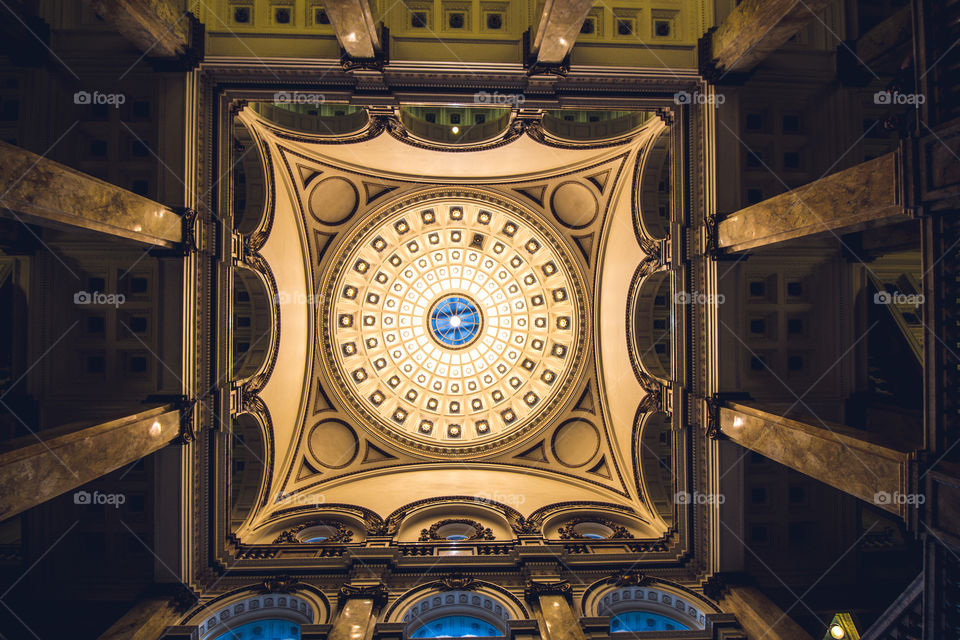 Lines N Designs . Looking up in the Milwaukee Public Library