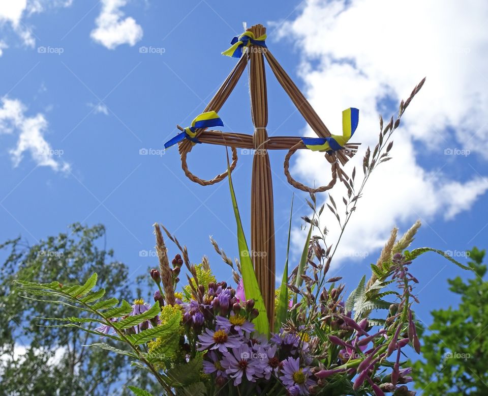 Midsummer pole in sweden