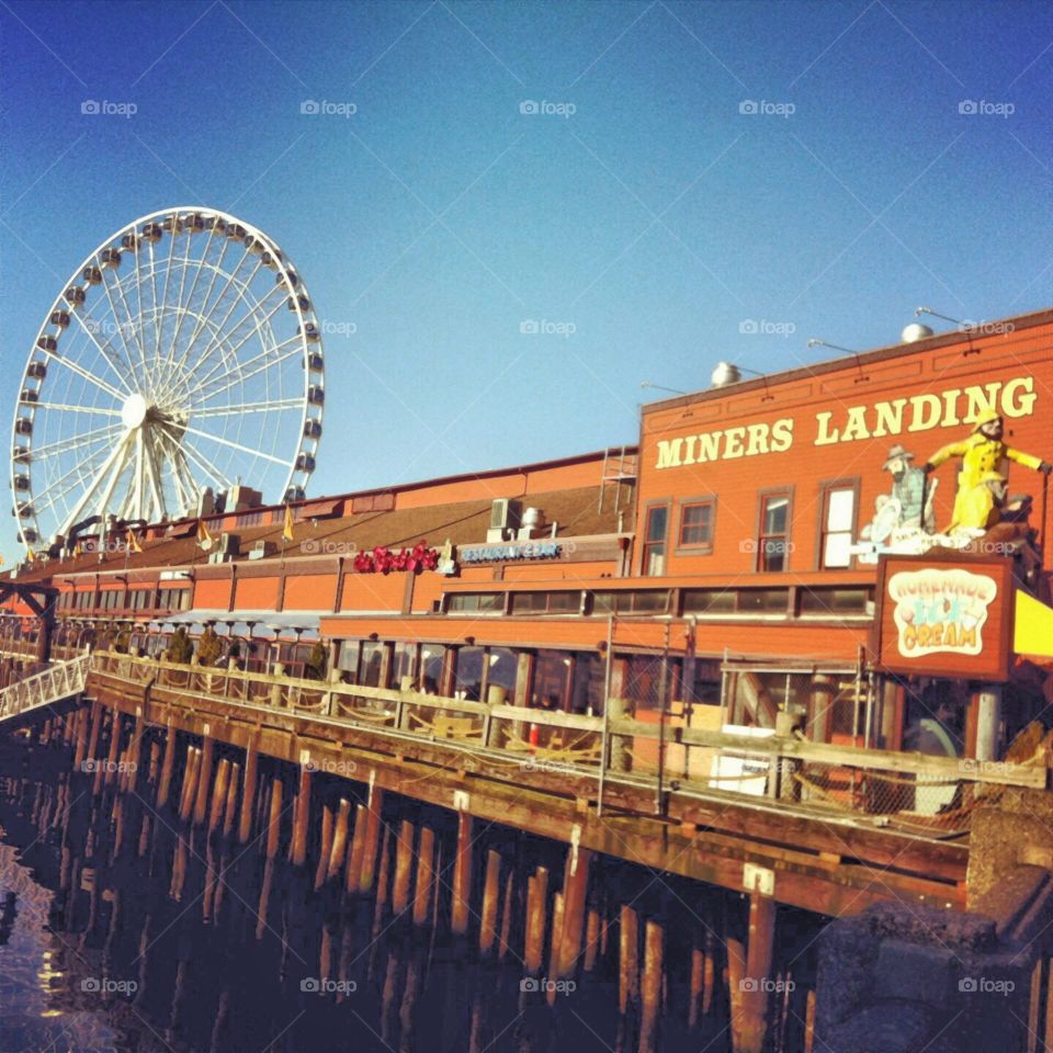 Ferris Wheel, Seattle Waterfront. 