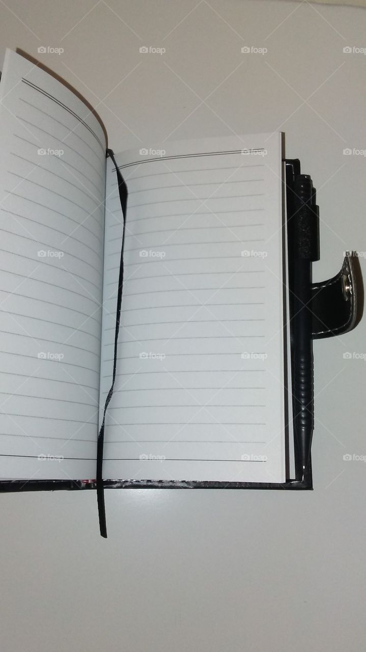 inside a notebook