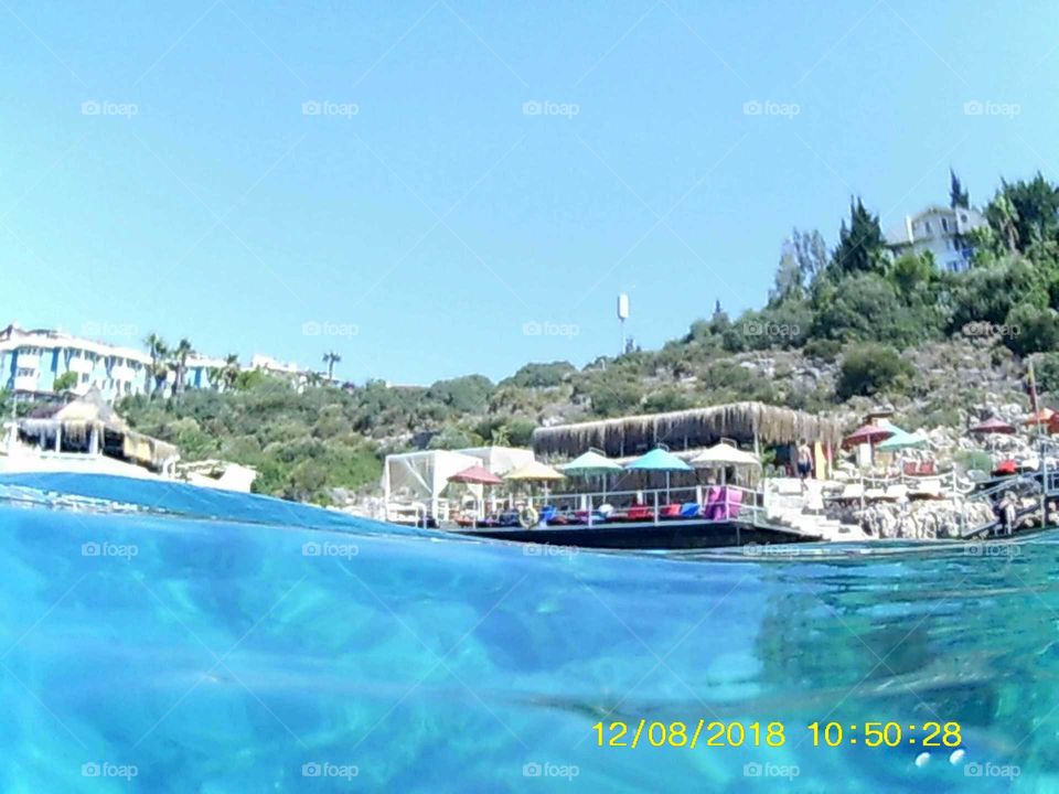 underwater of kaş antalya Turkey