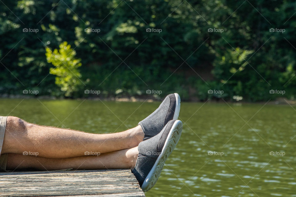 Relaxing at the lake