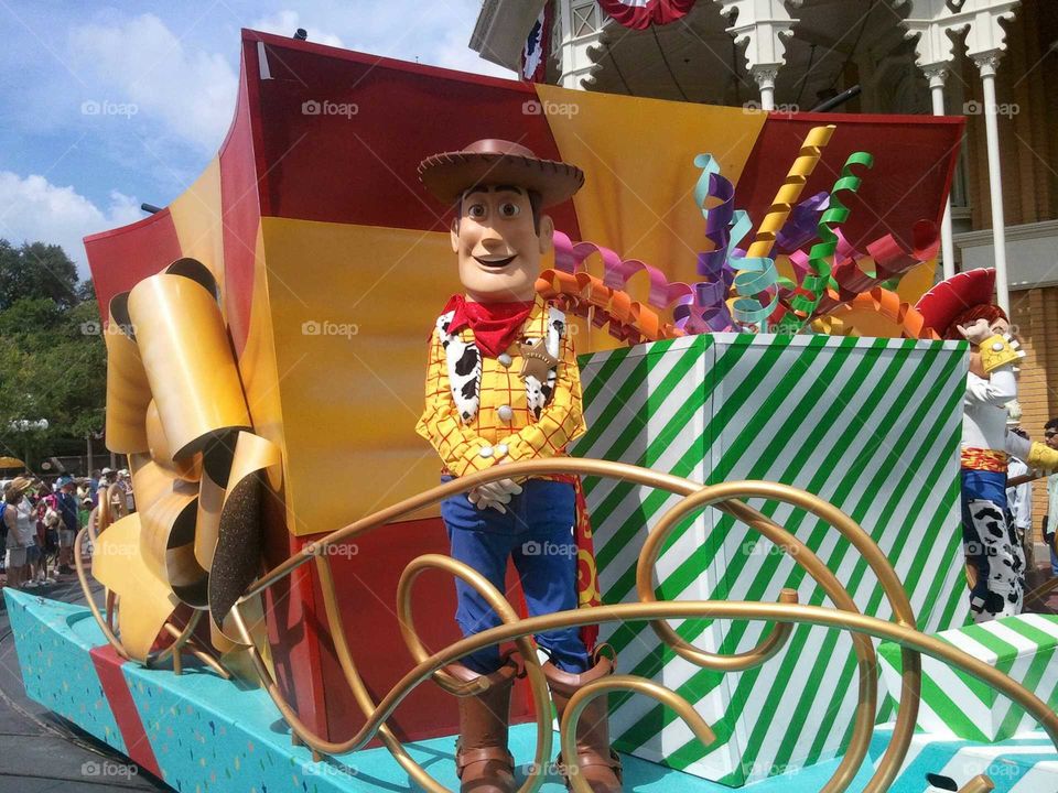 DisneyWorld, Orlando Florida , Parade, Toy Story, Woody