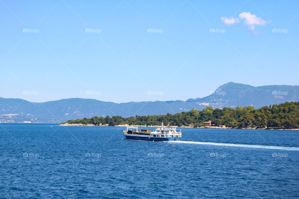 Sailboat in the sea