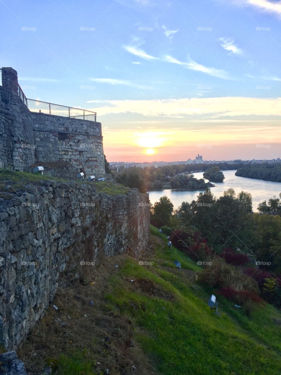 Danube in Belgrade at the Fortress