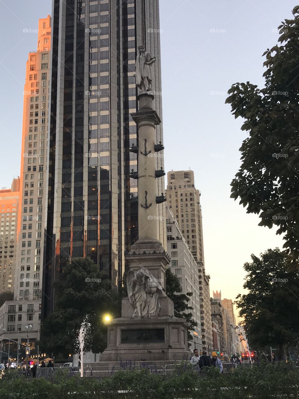 Columbus statue at Central Park New York 