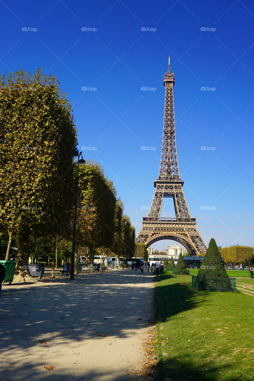 Different perspectives of Eiffel Tower, Paris