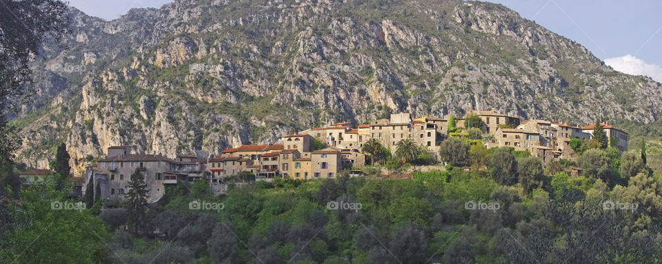 French hilltop village 