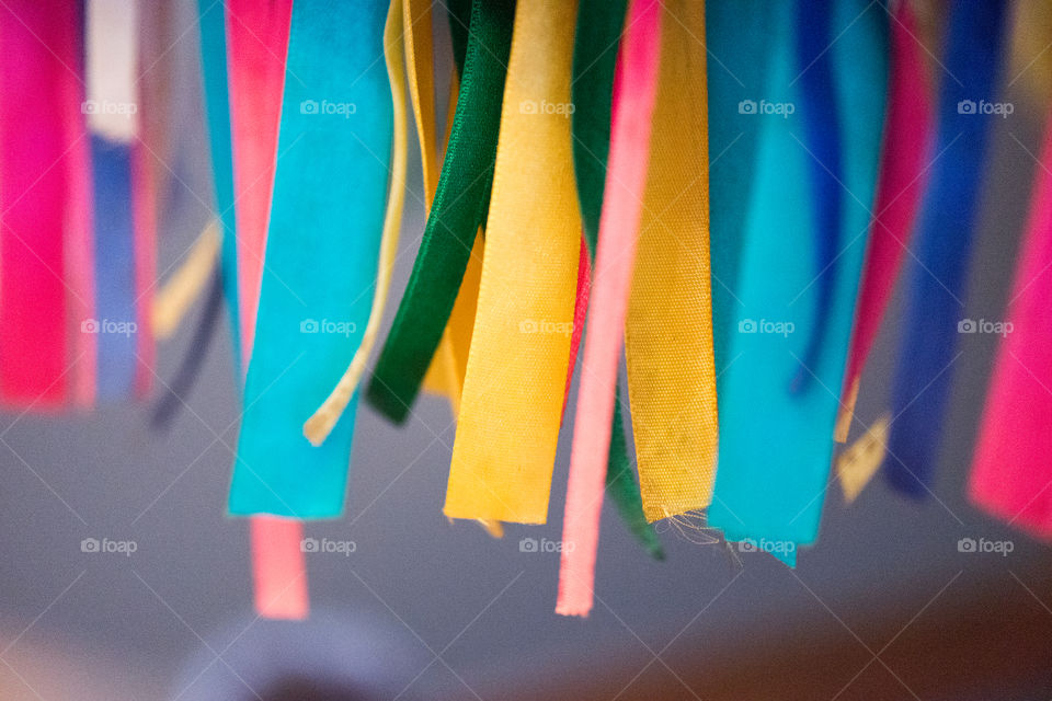 colored ribbons