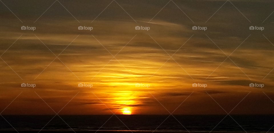 couché de soleil à Berck